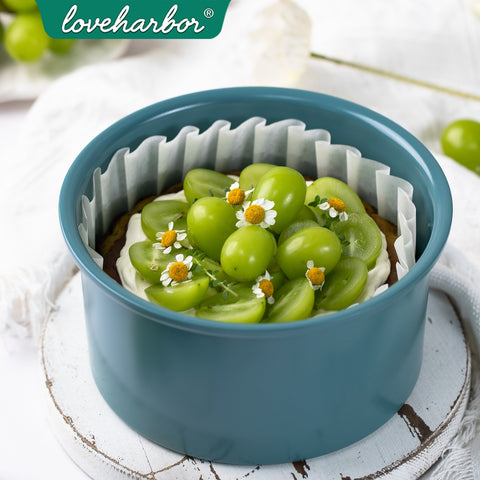 Loveharbor Green Earth Round Cake Pan With Removable Bottom