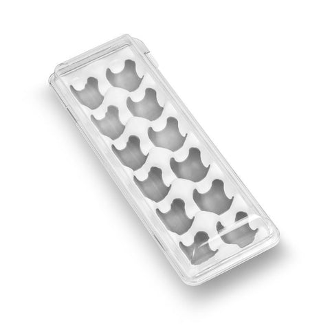 Egg Holder with Snap-On Lid - Grey