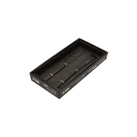 St Clare Nordic 2 Piece Cheese Set Black Matte Finish - Stainless Steel