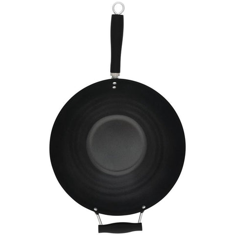 Non-Stick Stir Fry Wok W/Black Handle - 35Cm