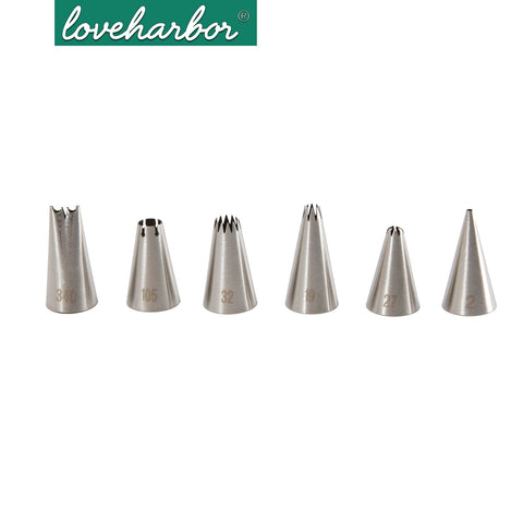 Loveharbor Ss304 Tips Set With Icing Bag