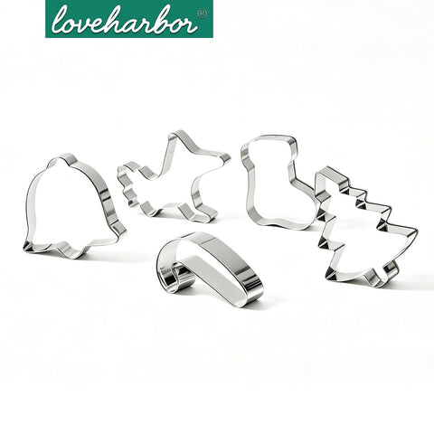Loveharbor Christmas Cookies Cutter Set
