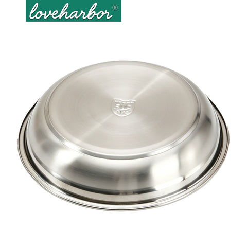 Loveharbor Stainless Steel Round Plate