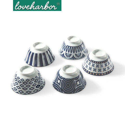 Loveharbor Ceramic Soup Bowls Set Set Of 5