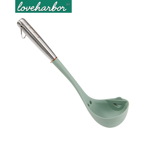 Loveharbor Premium Silicone Soup Ladle