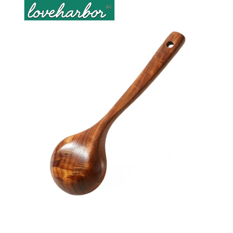 Loveharbor Wooden Soup Ladle