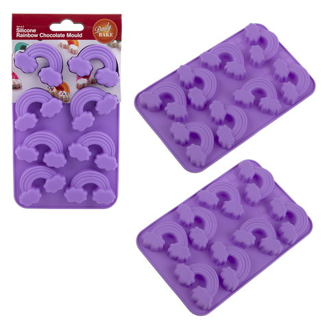 Rainbow 8 Cup Chocolate Mould Set 2