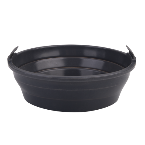 Silicone Round Collapsible Air Fryer Basket 22cm Dia. - Charcoal