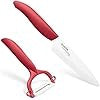 Ceramic Utility Knife + Double Edge Peeler Set - 3 Colors