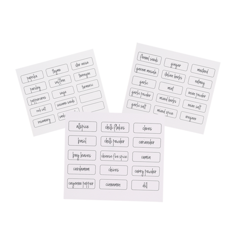 Herb & Spice Labels Pack 45