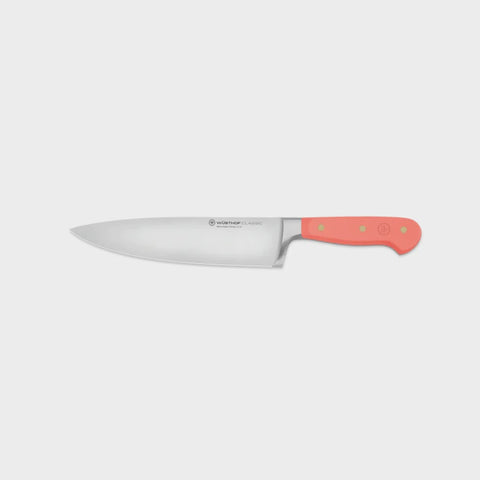 Classic Colour Coral Peach Cooks Knife 20cm