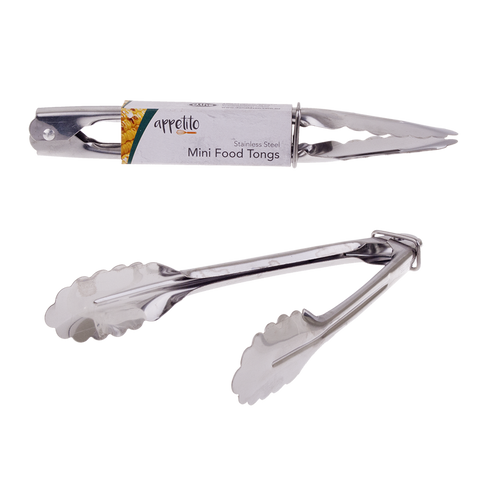 18Cm Stainless Steel Mini Tongs