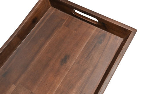 St Clare Acacia Curved Serving Tray, 50cm X 35cm X 5cm