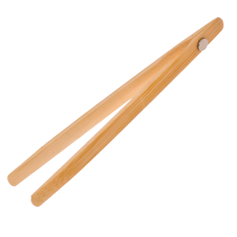20Cm Bamboo Toast Tongs With Magnet