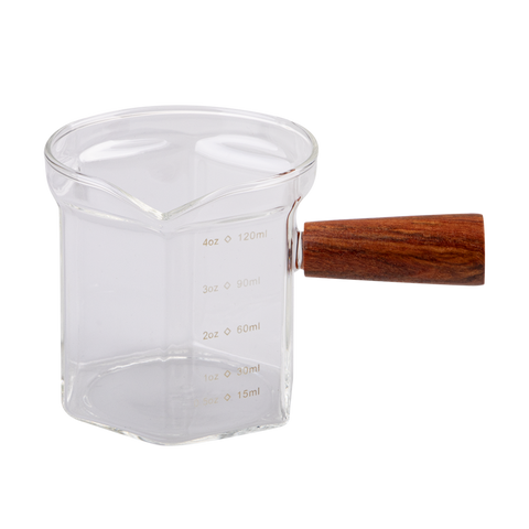 Espresso Shot Glass with Wood Handle 120ml