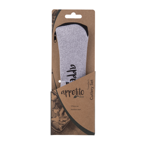 3 Piece Stainless Steel Traveller's Cutlery Set