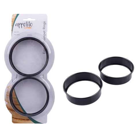 Non-Stick Egg & Crumpet Rings Set 2