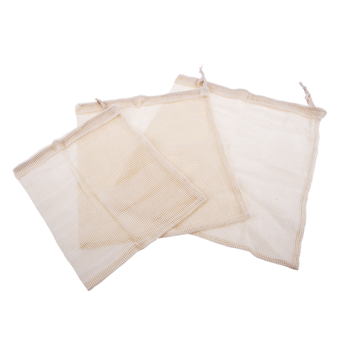 Cotton Net Produce Bags Set of 3