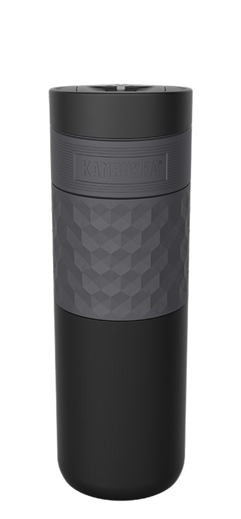 Etna Grip 3-in-1 Snapclean 500ml Travel Mug Black Steel