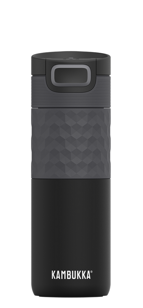 Etna Grip 3-in-1 Snapclean 500ml Travel Mug Black Steel