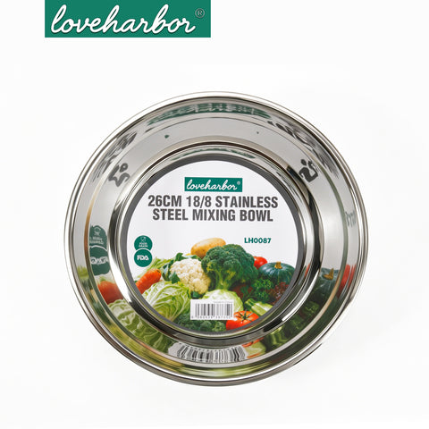 Loveharbor 18/8 Stainless Steel Mixing Bowl