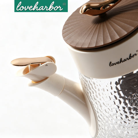 Loveharbor Multi-Function Glass Oil Pot