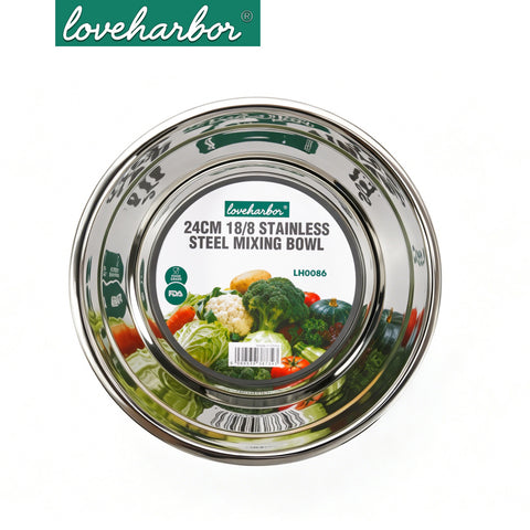Loveharbor 18/8 Stainless Steel Mixing Bowl