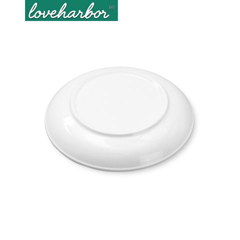 Loveharbor White Porcelain Deep Plate