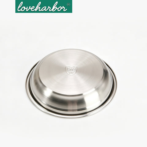 Loveharbor Stainless Steel Round Plate