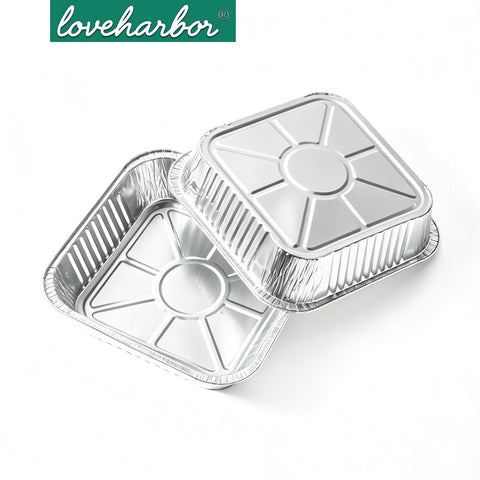 Loveharbor Square Aluminum Foil Baking Pan Set