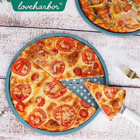 Loveharbor Green Earth Non-Stick Pizza Crisper Pan