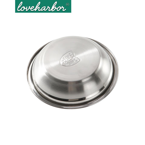 Loveharbor Stainless Steel Round Plate
