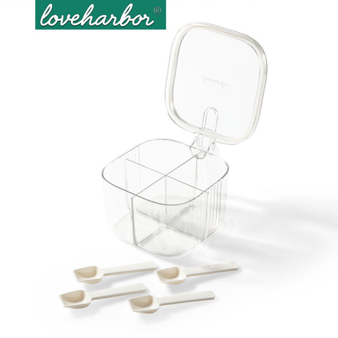 Loveharbor 4 Compartment Seasoning Box