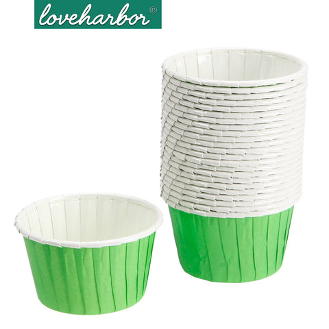 Loveharbor White Muffin Paper Cup