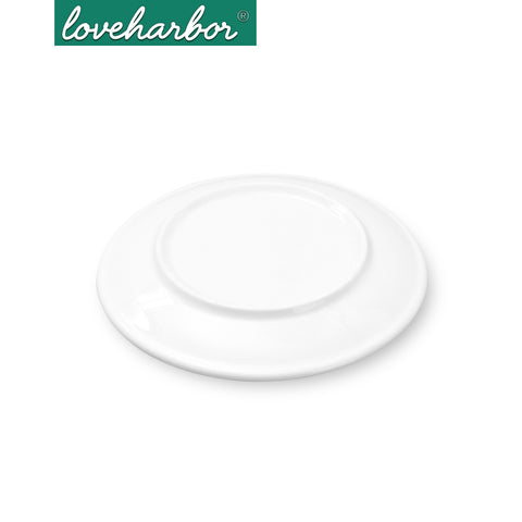 Loveharbor White Porcelain Dinner Plate