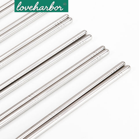 Loveharbor Stainless Steel Chopsticks