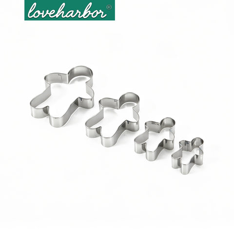 Loveharbor Gingerbread Cookies Cutter Set