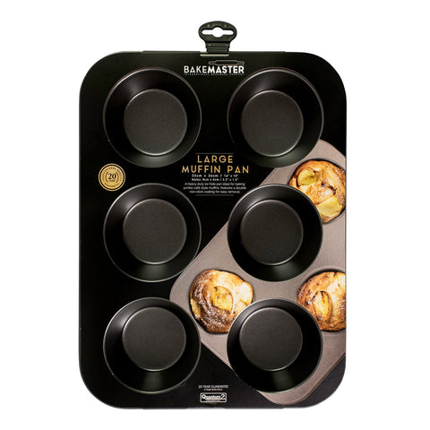 6 Cup Non-Stick Large Muffin Pan 35x26cm