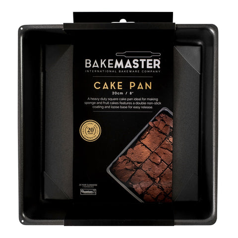 Loose Base Square Deep Cake Pan 20 X 20 X 7cm - Non-Stick