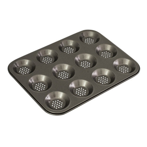 Perfect Crust 12 Cup Shallow Baking Pan 32x24cm