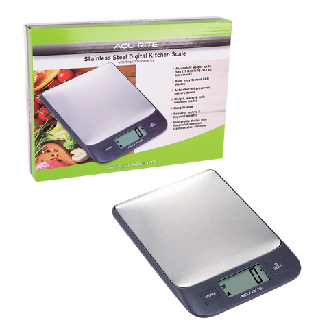 Stainless Steel Digital Kitchen Scale 1g/5kg