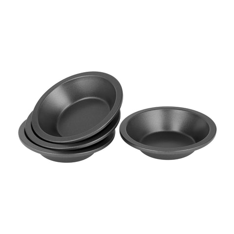 Round Pie Dish Set of 4, 12.5 x 3cm - Non-Stick