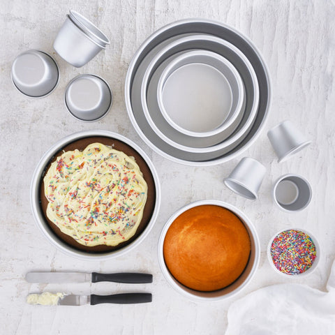 Silver Anodised Round Cake Pan 15X7.5cm