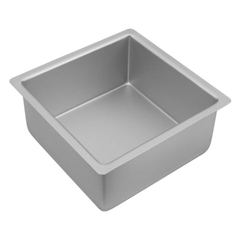 Silver Anodised Square Deep Cake Pan