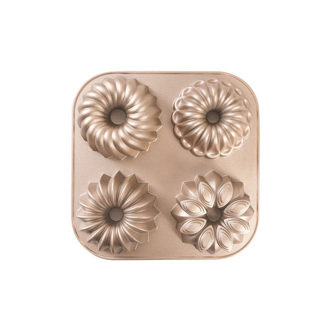 4 Assorted Mini Cake Pan, 24X24X4.5cm