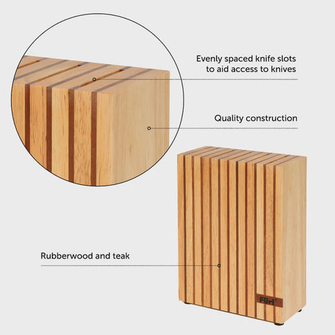 Pro Wooden Knife Block 5 Slot