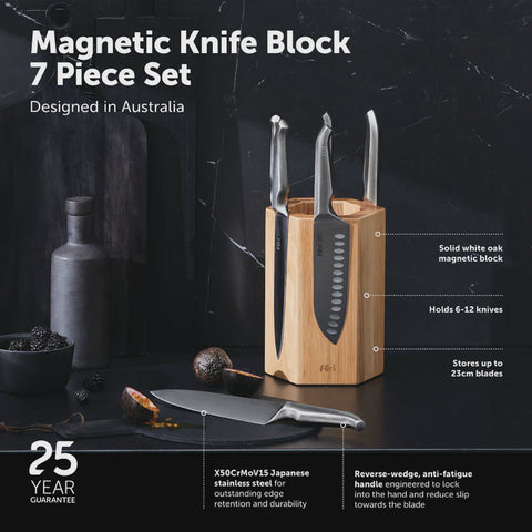 Pro Magnetic Hexagonal Knife Block Set 7 Piece