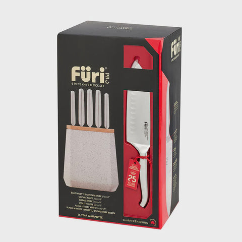 Pro Stone Block Set Black & White Terrazzo 6 Piece