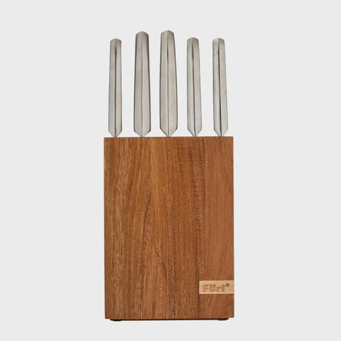 Furi Promo Acacia Wood Knife Block Set 7 piece