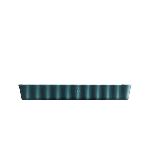 Deep Rectangular Tart Dish 24cm X 34cm - Blue Flame